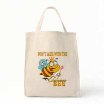 dont mess with the queen bee tote bag