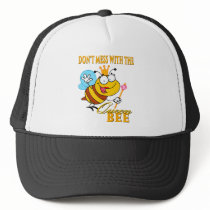 dont mess with the queen bee mesh hats