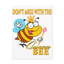dont mess with the queen bee post cards