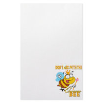 dont mess with the queen bee customized stationery