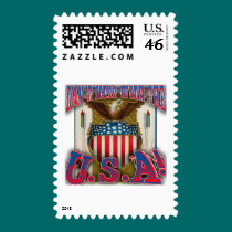 Don't Mess With the U.S.A! postage
