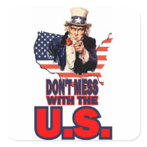 Don't Mess with the U.S. Stickers