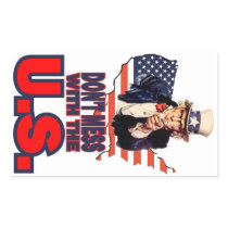 Don't Mess with the U.S. Rectangle Sticker