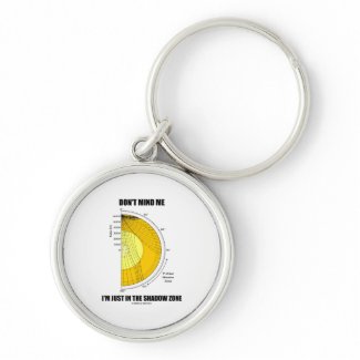 Don't Mind Me I'm Just In The Shadow Zone keychain
