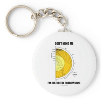 Don't Mind Me I'm Just In The Shadow Zone keychain