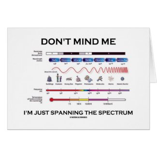 Don't Mind Me I'm Spanning The Spectrum card