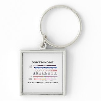 Don't Mind Me I'm Spanning The Spectrum keychain