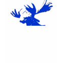 Don't Moose With Me (Blue) t-shirts by trendhuntress Don't Moose With Me (Blue) t-shirts
