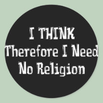Don't Need Religion stickers