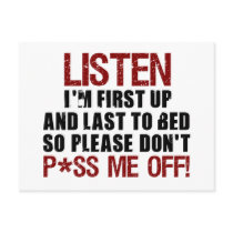 Don't P*ss Me Off!! Postcards
