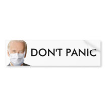 DON'T PANIC bumper stickers