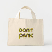 Dont Panic Canvas Bags