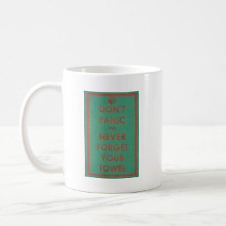 Don't Panic Funny Design Coffee Mugs