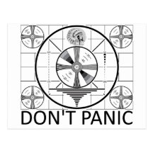 Don't Panic (Indian Head Test) Post Card