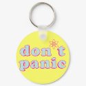 Don't Panic keychains