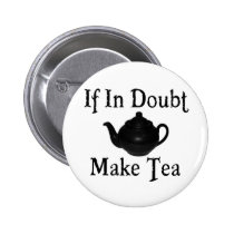 Don't panic - make tea! buttons