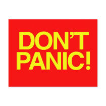 Don't Panic Post Card