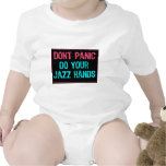 Don't Panic Sign- Do Your Jazz Hands Lt Blue/Pink Baby Creeper
