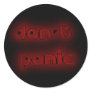 DON'T PANIC ROUND STICKER