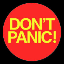 Don't Panic stickers