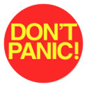 Don't Panic stickers
