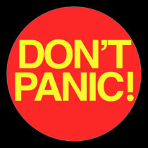 Don't Panic stickers