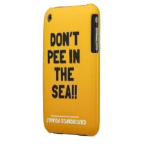 Don't Pee in the Sea! A Cornish Soundboard Case Iphone 3 Cover