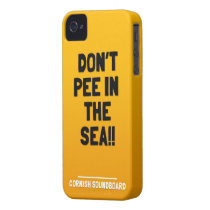 Don't Pee in the Sea! A Cornish Soundboard Product Iphone 4 Case