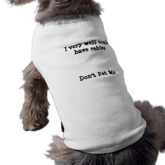 Don't pet my dog or cat petshirt