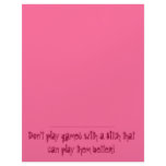 Don't play games with a Bitch that can play the... Letterhead Template