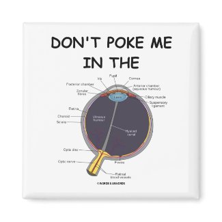 Don't Poke Me In The Eye (Eye Anatomy Attitude) magnet