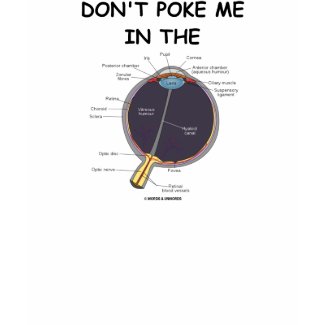 Don't Poke Me In The Eye (Eye Anatomy Attitude) shirt