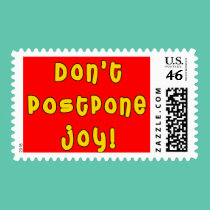 Don't Postpone Joy! stamps