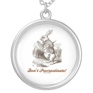 Don't Procrastinate! White Rabbit Watch Wonderland Jewelry