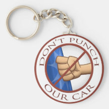 "Don't Punch Our Car" Key Chain
