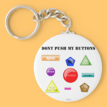 Dont Push Buttons Key Chain keychains