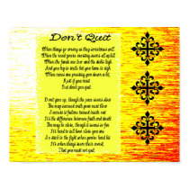 Don't Quit poem posters