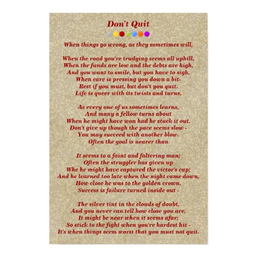 Canny image pertaining to don t quit poem printable Unusual image regarding don t quit poem printable