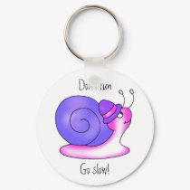 Don't run,Go slow! Keychain by elenaind Don't run,Go slow! Keychain