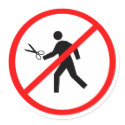 Don't run with scissors! stickers by LotofGreatStuff Don't run with scissors! stickers