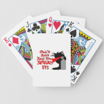 Don't Say It Spray It Bicycle Poker Deck
