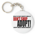 Don't Shop, Adopt! Keychain