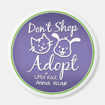 "Don't Shop, Adopt" Magnet magnets