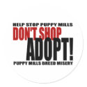 Don't Shop, Adopt! Sticker by pawliepaws Don't Shop, Adopt! Sticker