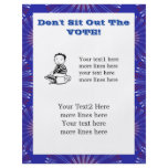 Don't Sit Out The Vote custom flyer flyers