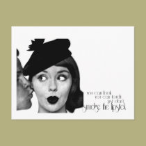 Don't Smudge the Lipstick postcards