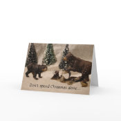 Don't spend Christmas alone Card card