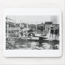 Don't SPIT in POOL 1920's Boys Swimming Diving Mouse Pads