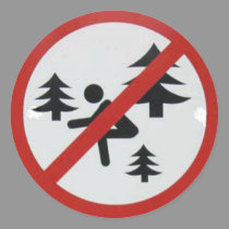 Don't Squat in the Woods stickers