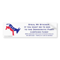 (Don't) Steal My Stickers Bumper Sticker
